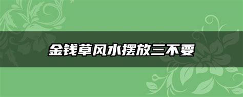 金钱草风水|金钱草风水摆放三不要 金钱草摆放在什么位置